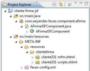 Estructura componente JSF